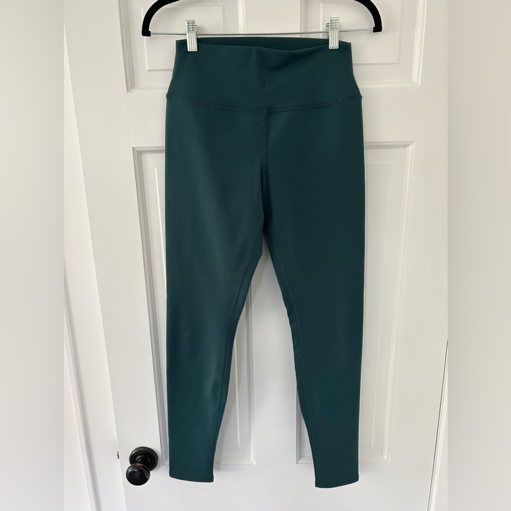 Alo Warm Airbrush High-Waist Nocturne Legging Midnight Green Size S